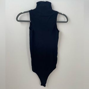 Ballet sleeveless mock neck bodysuit